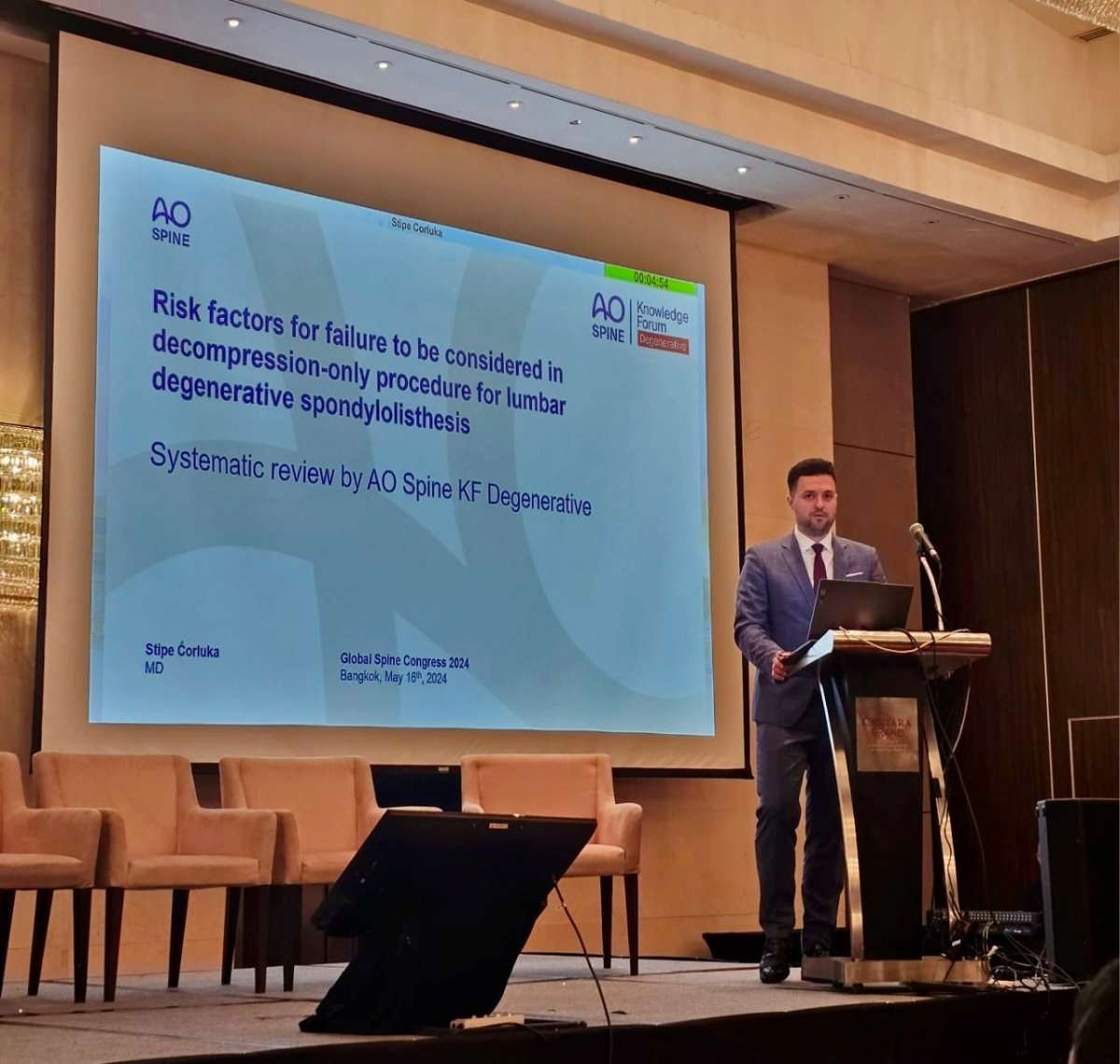 Stipe Ćorluka, dr. med. sudjelovao je na Global Spine Congressu 2024